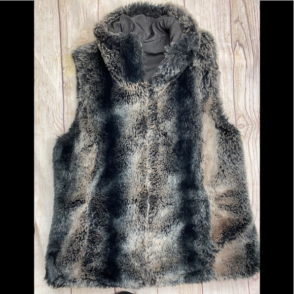 Kristen Blake Reversible Faux Fur Vest 
